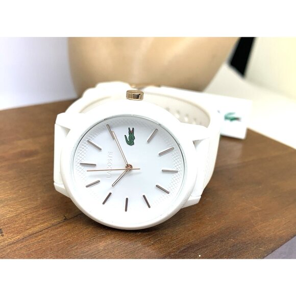 Lacoste Women\'s Watch 2001211 Quartz Croc Logo White Dial Rubber Band 36mm main image 5
